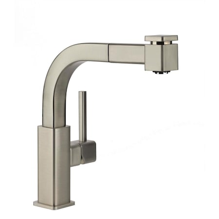 Elkay Avado Single Hole Bar Faucet With Pull-Out Spray And Lever Handle Brushed Nickel LKAV3042NK